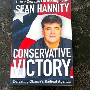 EUC Sean Hannity conservative victory, paperback autographed book